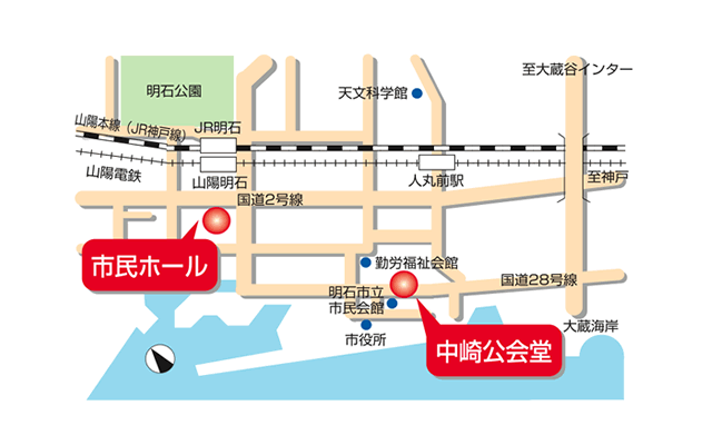 中崎公会堂地図